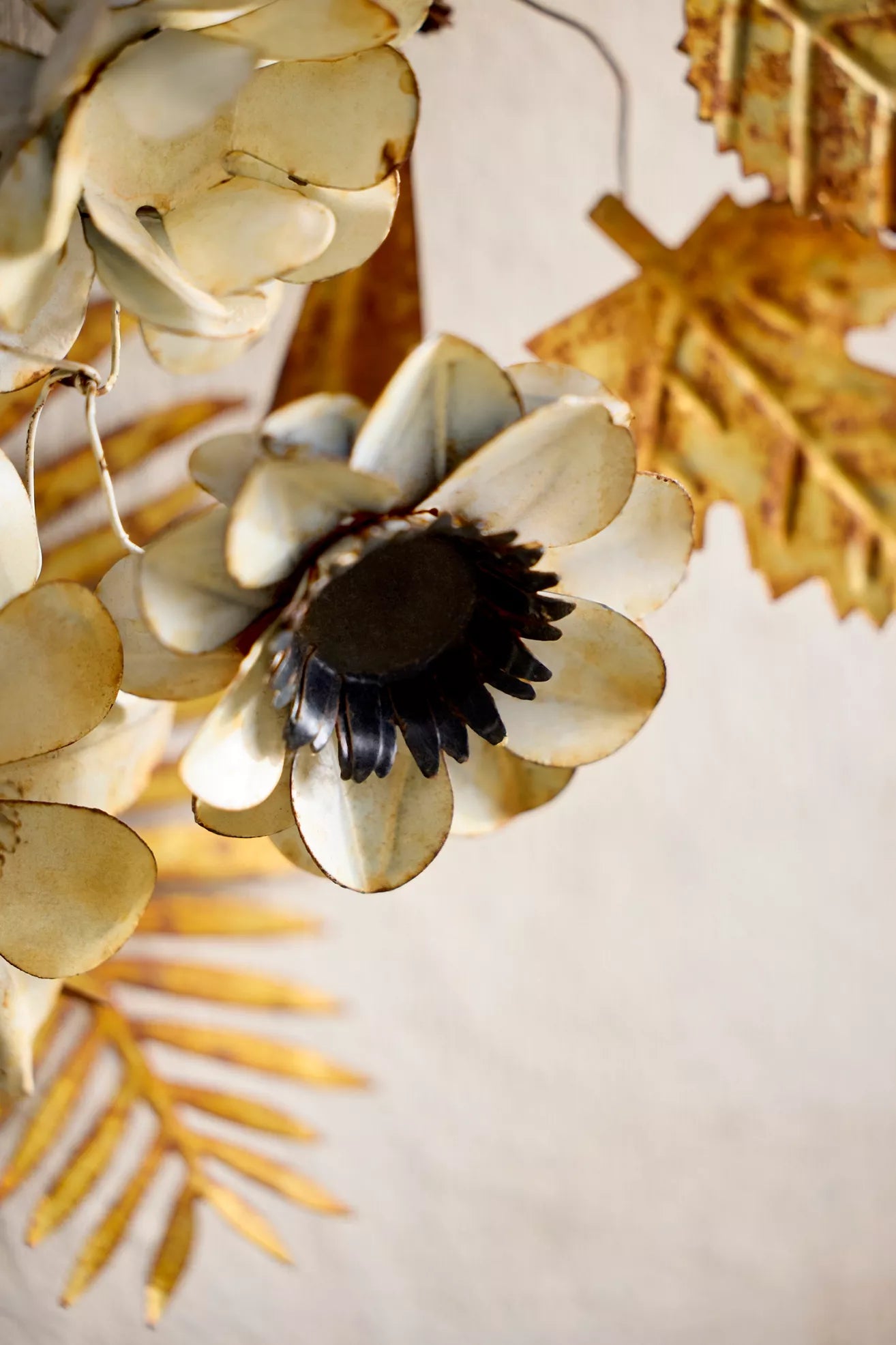 Winter Florals Iron Wreath