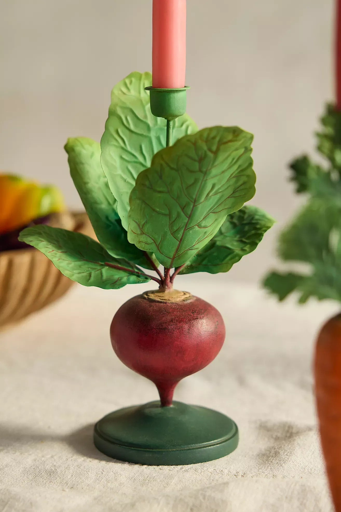 Root Vegetable Taper Holder