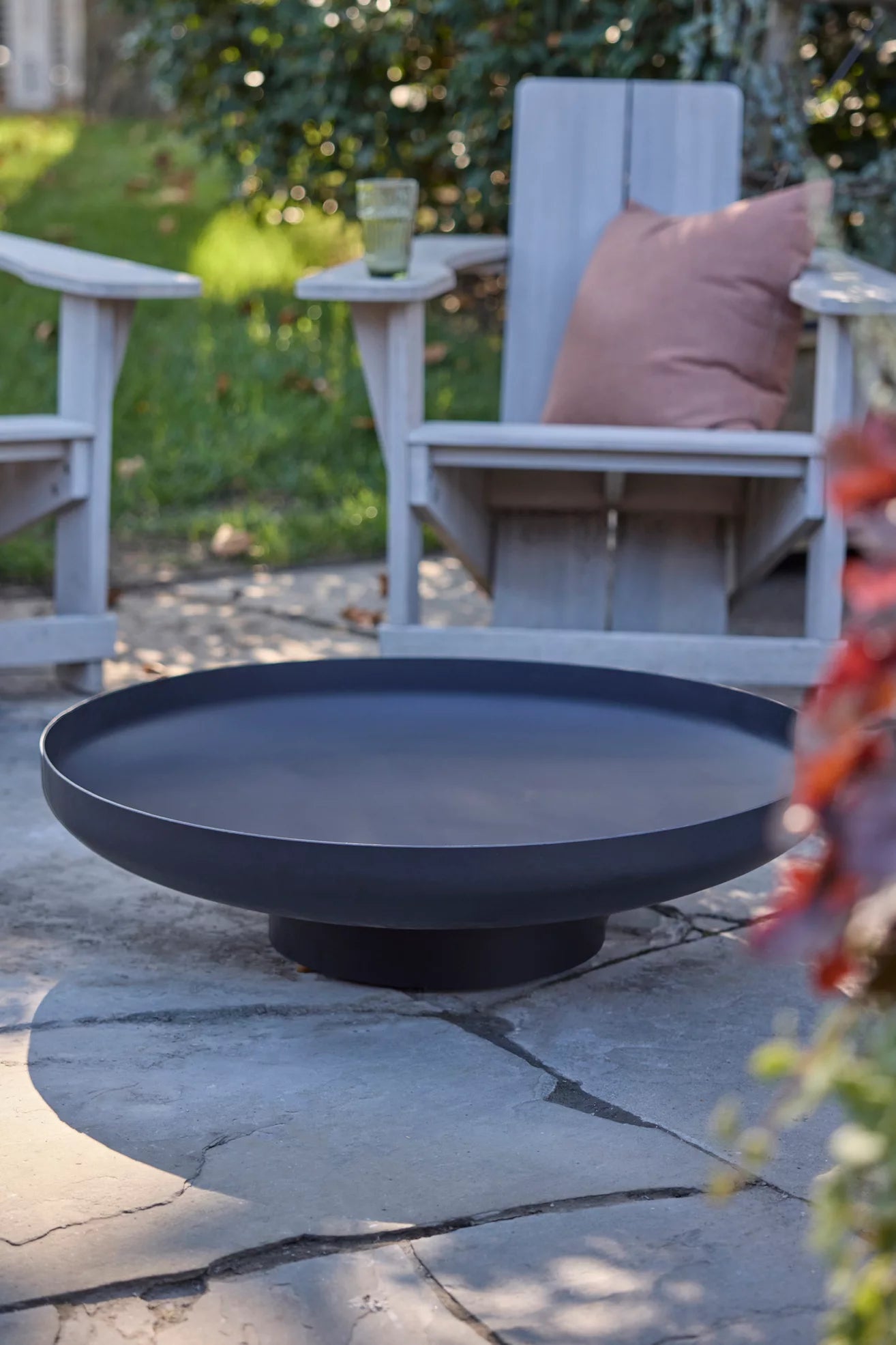 Weathering Steel Round Bowl Fire Pit