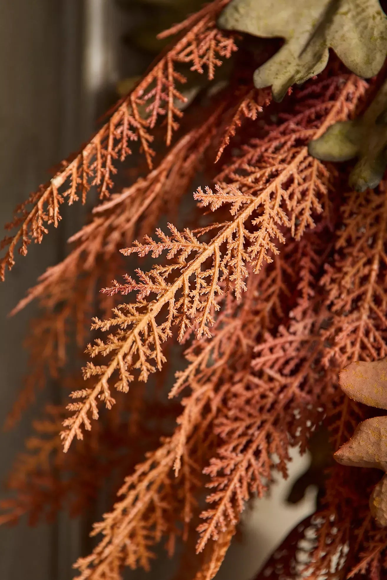 Faux Autumn Cedar Garland