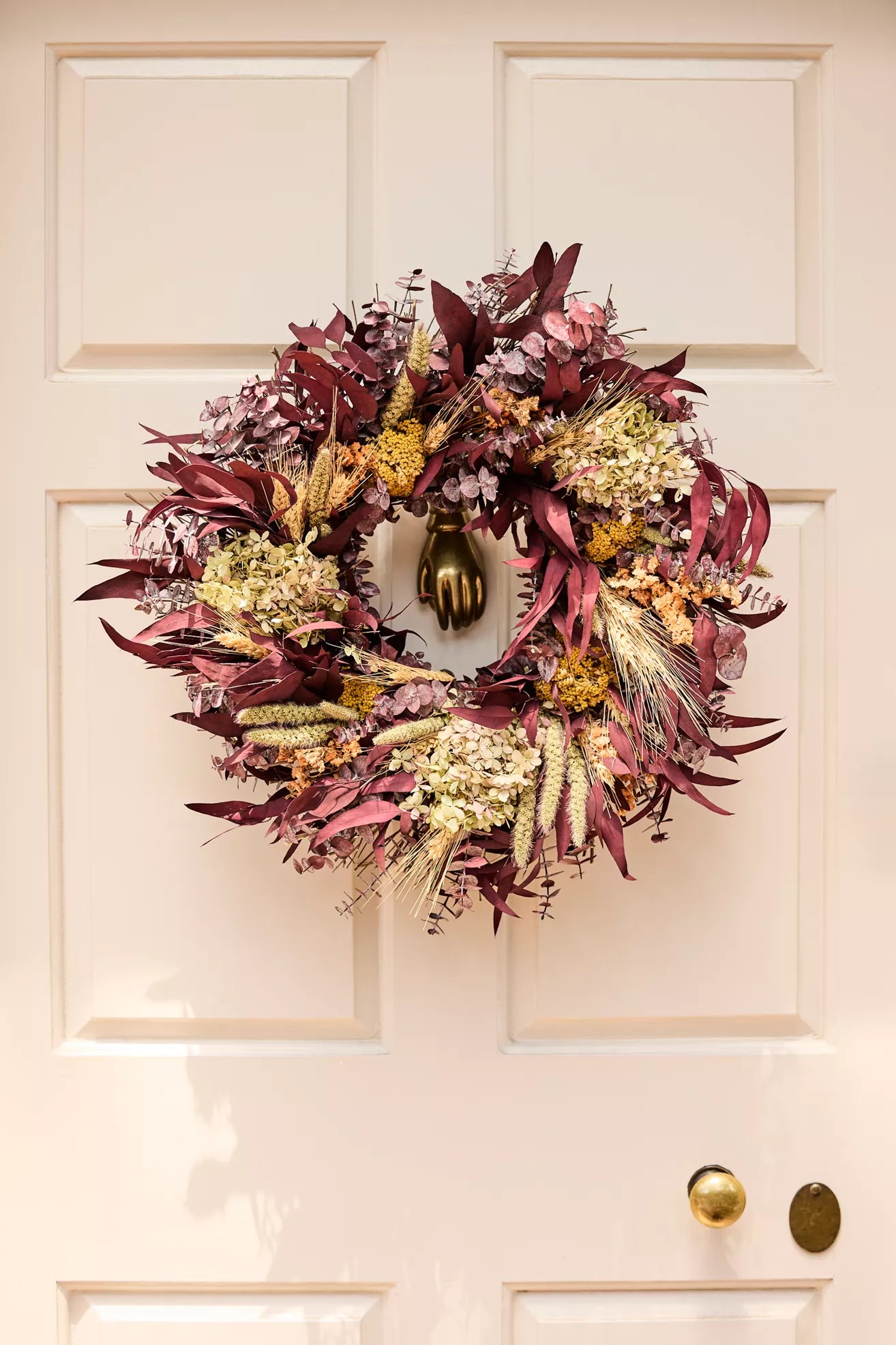 Dried Autumn Wildflower Wreath