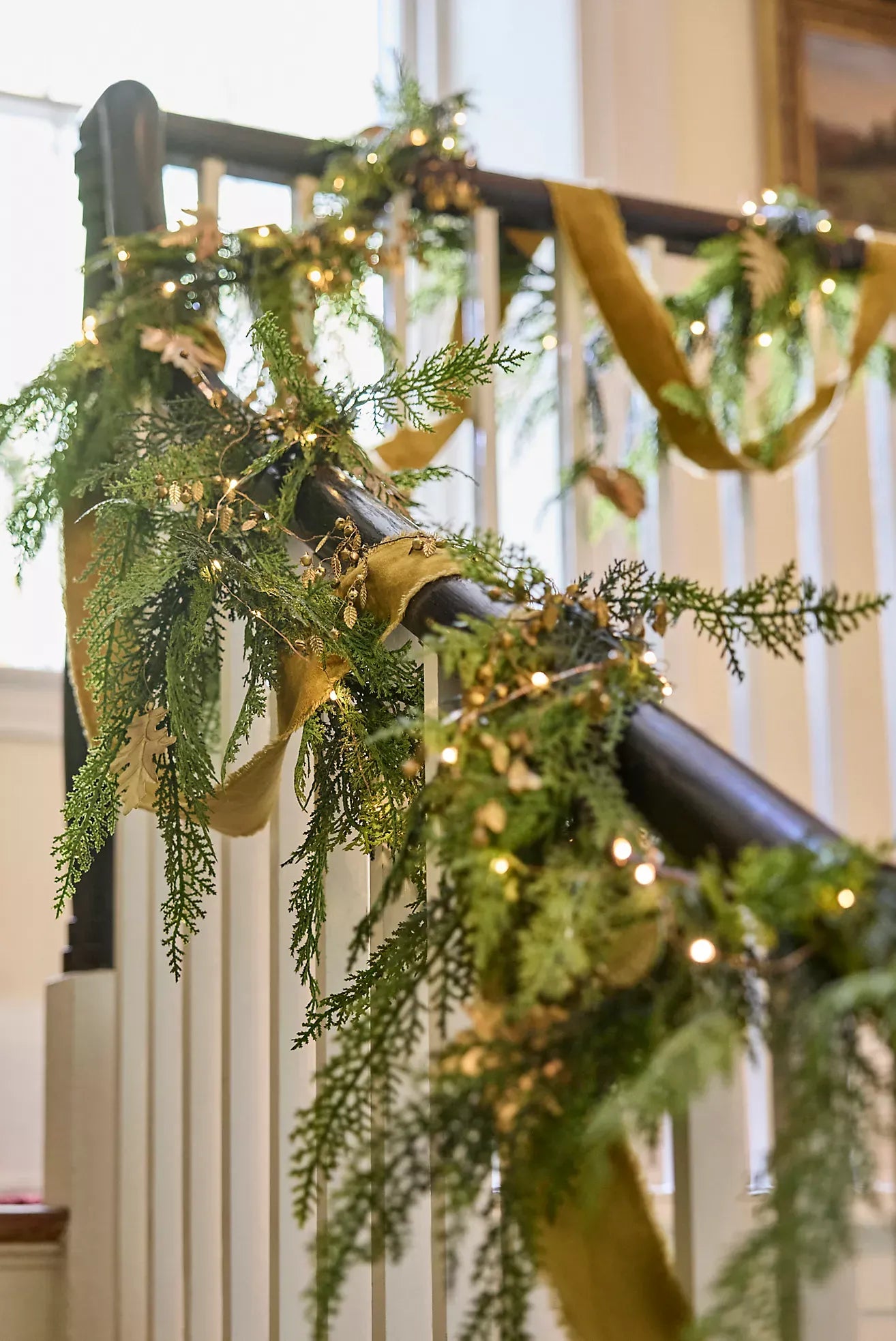 Faux Cedar Garland, Evergreen 72-180"